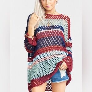 Show Me Your Mumu crochet sweater